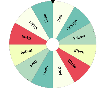 Random Color Picker Wheel